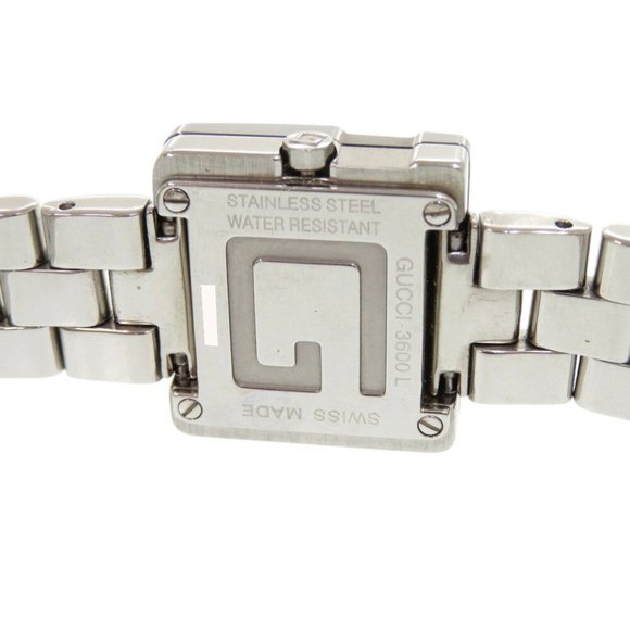 Gucci 3600L Stainless Steel Black Silver Dial Quartz Watch 1749GUCCI - Picture 7 of 9